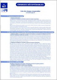 Liste réparations / charges locatives Tous les produits